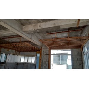 N市個人住宅内部天井ASB除去作業